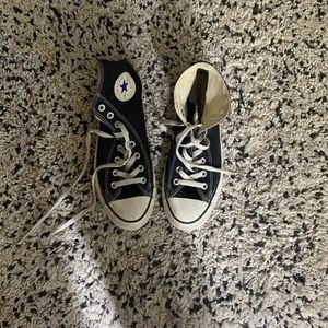 Converse high tops. Size 9.5. Black.